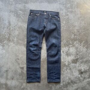 A.P.C. Jeans Mens 29 Petit Standard Selvedge Slim Fit Button Fly Raw